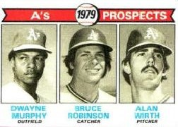 1979 Topps Baseball Cards      711     Dwayne Murphy/Bruce Robinson/Alan Wirth RC